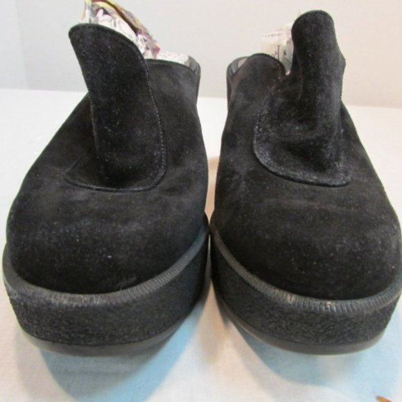 Robert Clergerie Suede Leather Clogs - Picture 3 of 9